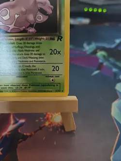 Pokemon Dark Weezing TCG Non-Holo Card 31/82 1st Edition Rare NM Near Mint! - Image 4