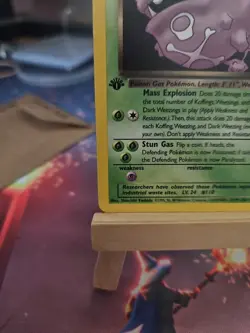 Pokemon Dark Weezing TCG Non-Holo Card 31/82 1st Edition Rare NM Near Mint! - Image 5