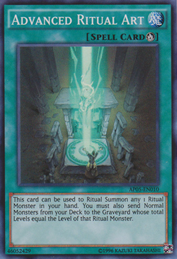 Advanced Ritual Art [AP05-EN010] Super Rare Lightly Played Unlimited - Yugioh si - Image 1