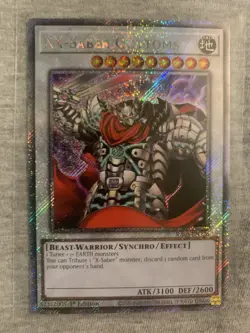 XX-Saber Gottoms (Platinum Secret Rare) RA03-EN226 Quarter Century Bonanza... - Image 1
