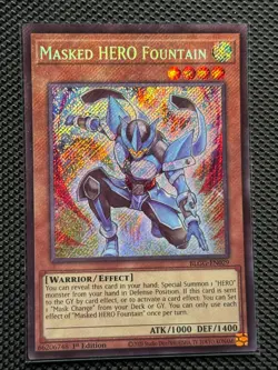 Masked HERO Fountain 1st Ed SR Battles of Legend: Glorious Gallery BLGG-EN029 NM - Image 1