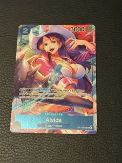 ALVIDA - One Piece TCG OP01-064 - PRE-ERRATA Box Topper - Romance Dawn - Image 1