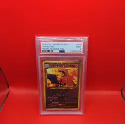 Charizard Neo 2 Promo 2000 Japanese Pokemon Card No 006 Reverse Holo PSA 9 Mint - Image 2