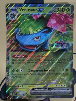 Pokemon Card: Venusaur EX 001/142 Stamped JUMBO Promo Card - Image 1