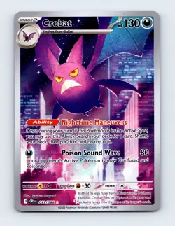NM Crobat 093/086 Chaos Rising Illustration Rare Pokemon Card - Image 1