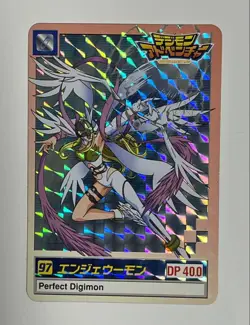 Digimon Card Old Angewomon Carddass Kira Japan - Image 2
