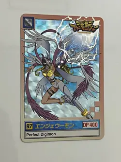 Digimon Card Old Angewomon Carddass Kira Japan - Image 3