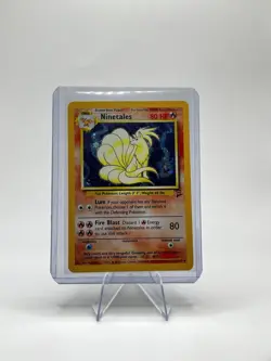 Pokemon TCG Ninetales Holo Unlimited Holo Rare Card Base Set 13/130 - Image 1