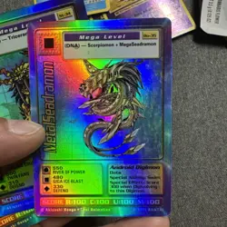 Bandai MetalSeadramon Digimon Card Bo-35 Mega Level Holo English 1999 - Image 1