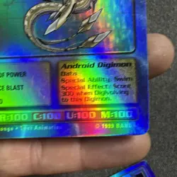 Bandai MetalSeadramon Digimon Card Bo-35 Mega Level Holo English 1999 - Image 5