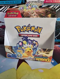 Pokemon Surging Sparks Booster Box Empty No Packs Or Cards. - Image 1