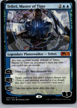 TEFERI, MASTER OF TIME 75 MYTHIC CORE SET 2021 MAGIC: THE GATHERING NEAR MINT - Image 1