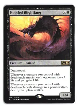 Hooded Blightfang #104 - Core Set 2021 - Normal - Rare - Image 1