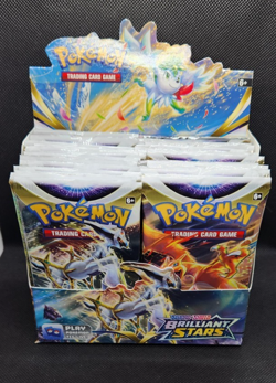 Pokemon - EMPTY Brilliant Stars Booster Box with 36 EMPTY Packs - NO CARDS (A) - Image 1