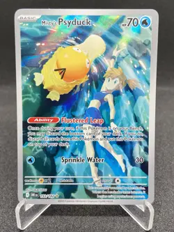 Pokemon TCG Misty’s Psyduck Scarlet & Violet Destined Rivals Full Art Holo - Image 1
