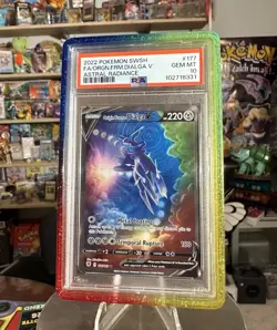 Pokemon Origin Forme Dialga V 177/189 Astral Radiance Alt Art GEM MINT PSA 10 - Image 1