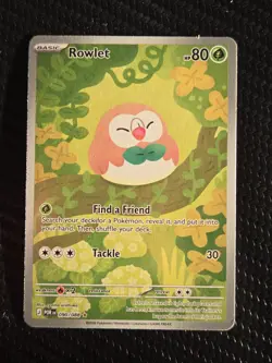 Rowlet 090/088 Holo Illustration Rare Perfect Order Pokemon NM - Image 1