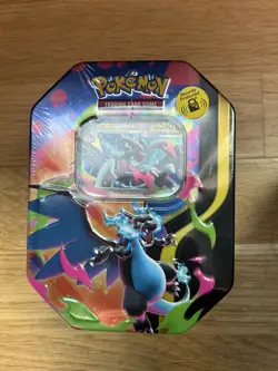 Pokemon Mega Charizard X ex Tin Factory Sealed New - Image 1