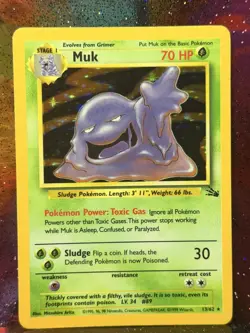 Muk 13/62 Holo Fossil Vintage Pokemon Lp/Mp - Image 1