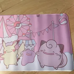 Ditto Pokemon Rubber Playmat Play Mat Kawaii Cute Clefairy Pikachu Jigglypuff - Image 3