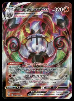 Chandelure VMAX 040/264 Holo VMAX Rare Fusion Strike Pokemon NM - Image 1