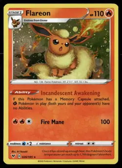 Flareon 026/185 Holo Promo Miscellaneous Cards & Products Pokemon Holo LP - Image 1