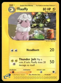 Flaaffy 77/165 Uncommon Expedition Base Set Pokemon MP - Image 1