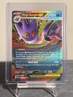 Mega Gengar EX 056/094 Me02: Phantasmal Flames Holo Pokemon TCG NM - Image 1