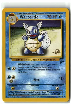 1999 Wartortle [W Stamped] ⭐ 063/130 Promo Vintage WOTC Promo Pokemon LP - Image 1