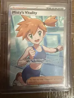 The Pokemon Company Misty's Vitality 171/180 SV UR Full Art Holo EN - Image 1