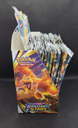 Pokemon - EMPTY Brilliant Stars Booster Box with 36 EMPTY Packs - NO CARDS (B) - Image 2