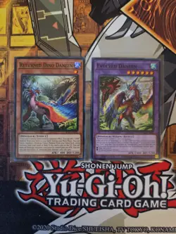 YUGIOH RETURNED DINO DANEEN + EVOLVED DANEEN BPRO SUPER 1ST ED NM - Image 1
