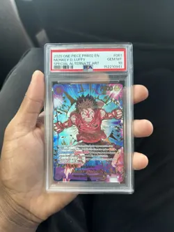 One Piece Monkey D. Luffy PRB02-061 Special Alternate Art PSA 10 - Image 1