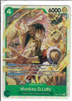 Monkey.D.Luffy ST30-012 Starter Deck EX: Luffy & Ace One Piece Foil LP - Image 1