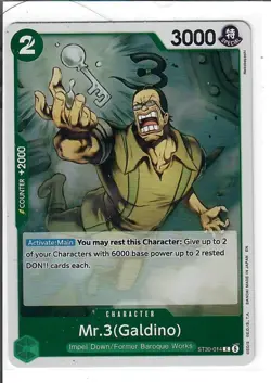 Mr.3(Galdino) ST30-014 Common Starter Deck EX: Luffy & Ace One Piece LP foil - Image 1