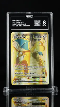 Dragonite EX 106/108 Full Art - Ultra Rare Evolutions Pokemon Tag 8 Nm Mt - Image 1