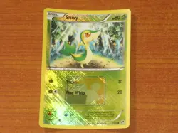 Pokemon Gaming Card: SNIVY #1/114 Pokemon League Holofoil Promo 2011 Grass - Image 1