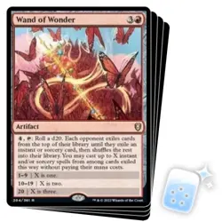 WAND OF WONDER X4 Commander Legends: Battle For Baldur's Gate Magic MTG CARD - Image 1