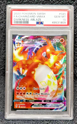 PSA 10 Charizard Vmax Darkness Ablaze 020/189 GEM MINT Graded Pokemon Card - Image 2