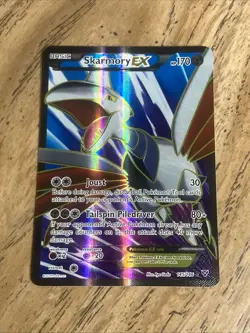Skarmory EX 145/146 XY Base Set 2014 Full Art Holo Rare Pokemon Card TCG - Image 1