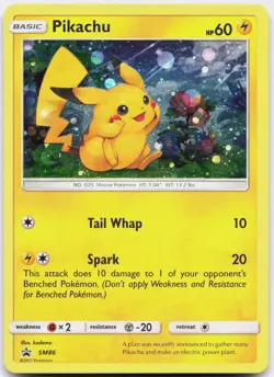 Pikachu - SM86 Holo Promo Sun & Moon Promo Pokemon Lightly Played - Image 1