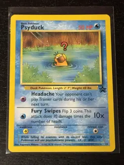 Psyduck #20 WOTC Black Star Promo 2000 Pokemon League NM Vintage - Image 1