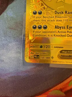 Mega Darkrai EX 120/084 Hyper Rare Pokemon TCG - Image 5