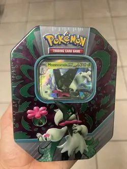 Pokemon TCG Paldea Partners Tin Meowscarada ex Brand New Sealed Unopened Tin - Image 1