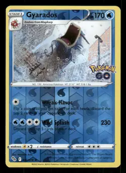 Gyarados 022/078 Reverse Holo Pokemon GO LP - Image 1
