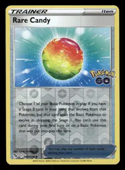 Rare Candy 069/078 Uncommon Pokemon GO Pokemon Reverse Holo NM/M - Image 1