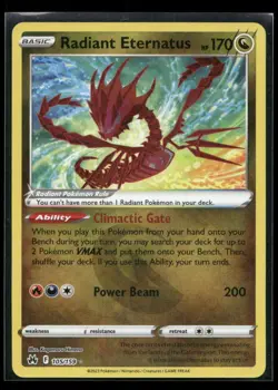 Radiant Eternatus 105/159 Crown Zenith Holo NM/M Pokemon - Image 1