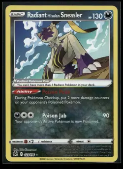 Radiant Hisuian Sneasler 123/196 Lost Origin Holo NM/M Pokemon - Image 1