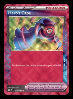 HERO'S CAPE 152/162 HOLO ACE SPEC RARE TEMPORAL FORCES NM/M - Image 1