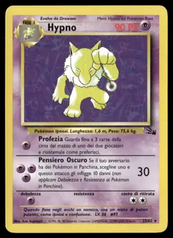 Hypno (23) #23/62 Fossil Pokemon (1M) - Image 1